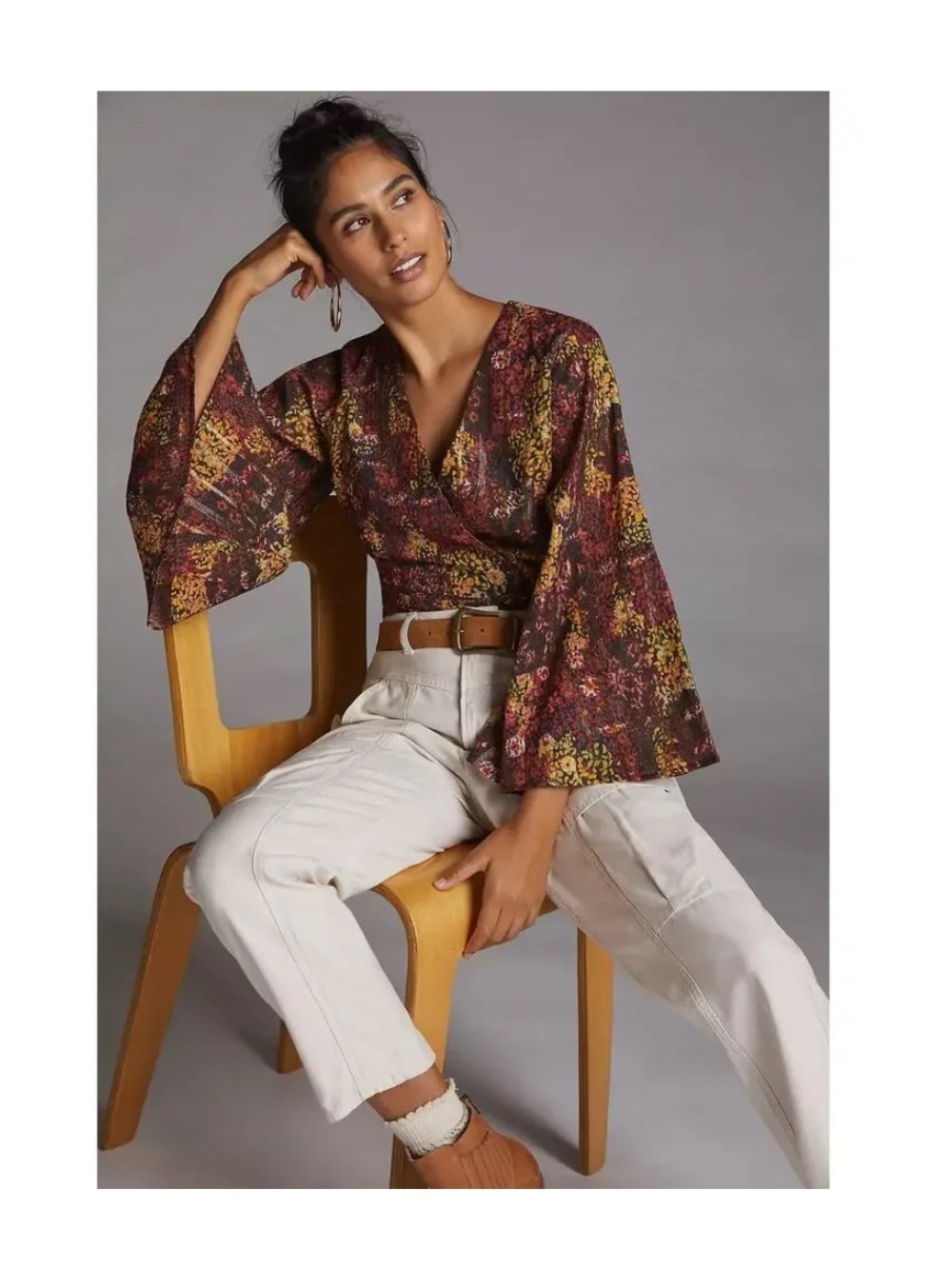 Roopa Pemmaraju for Anthropologie Wrap Top